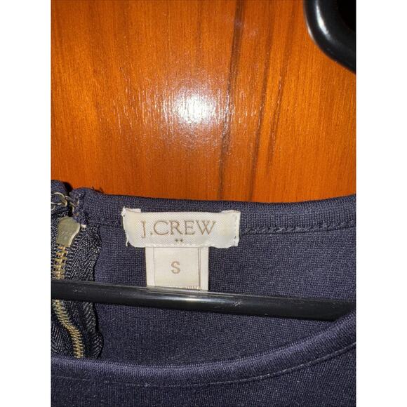 J. Crew Womens Black Round Neck Blouse Top Size Small Fabric Pleating Texture - Picture 2 of 7